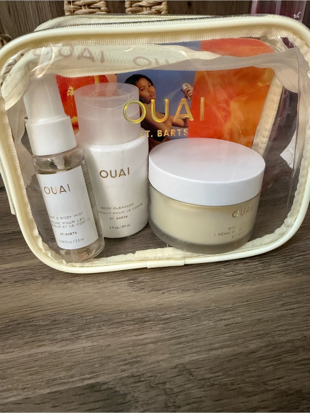 OUAI St. Barts Travel Bath & Body Set - Brand new